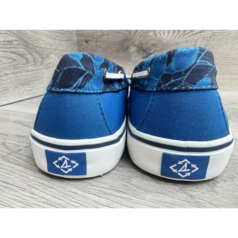 Sperry Bahama II Resort Boat Shoes Mens 9 Blue Slip Ons Summer Vacation - Picture 7 of 11